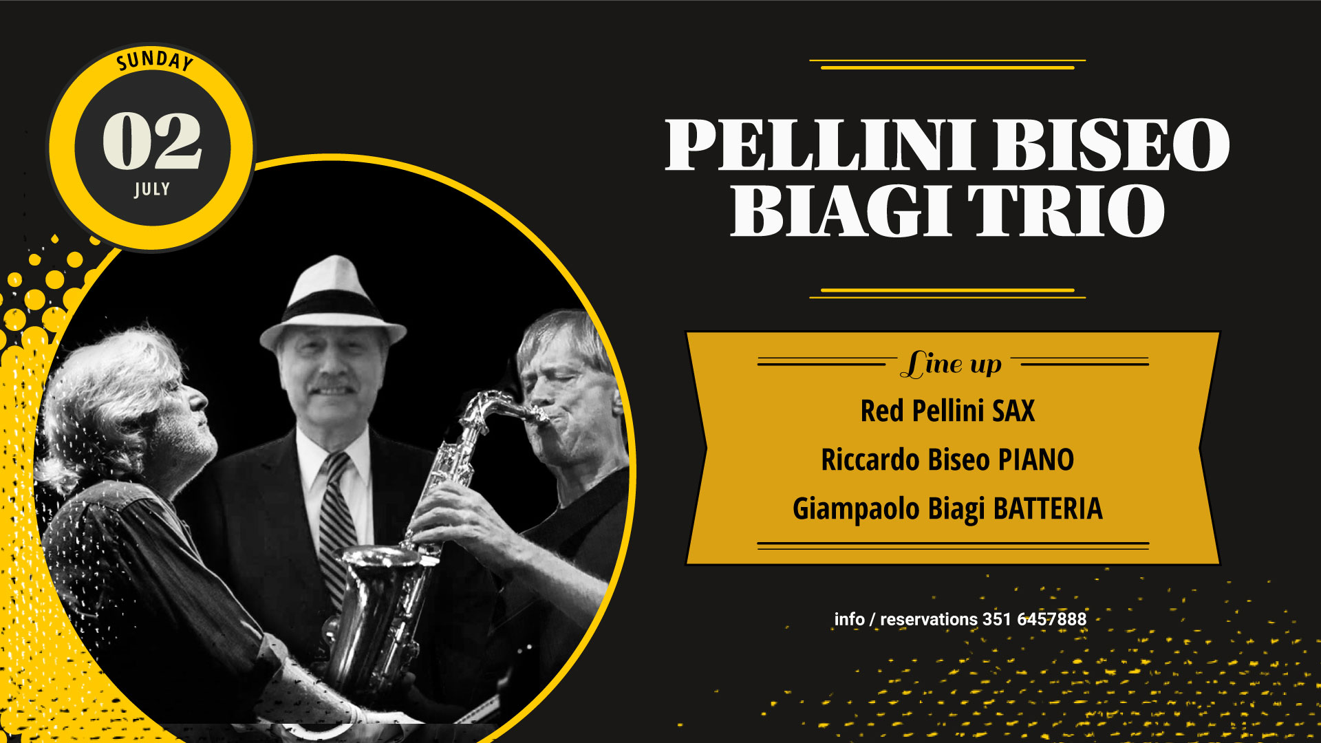 PELLINI BISEO BIAGI TRIO – Gregory's Jazz Club