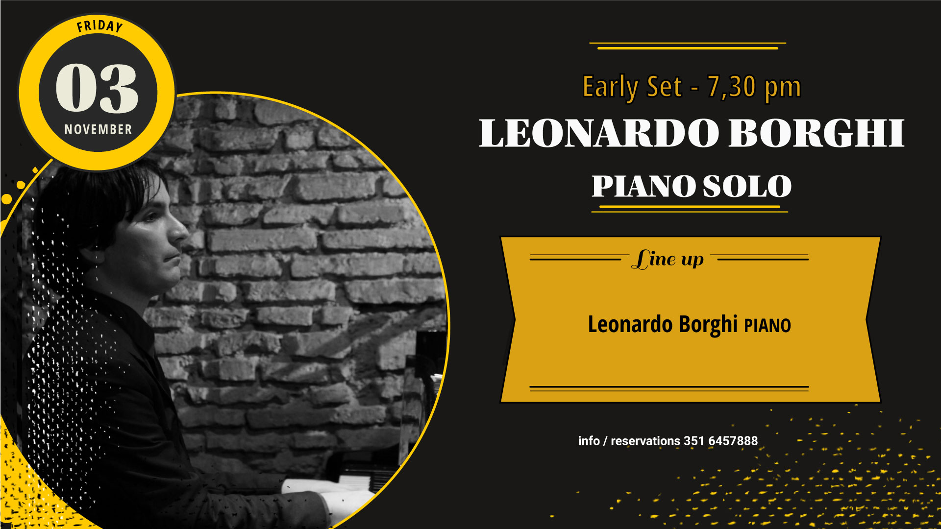 early set: Leonardo Borghi piano solo