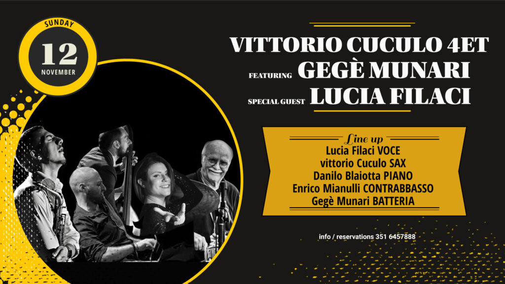 Vittorio Cuculo 4ET feat. Gegé Munari